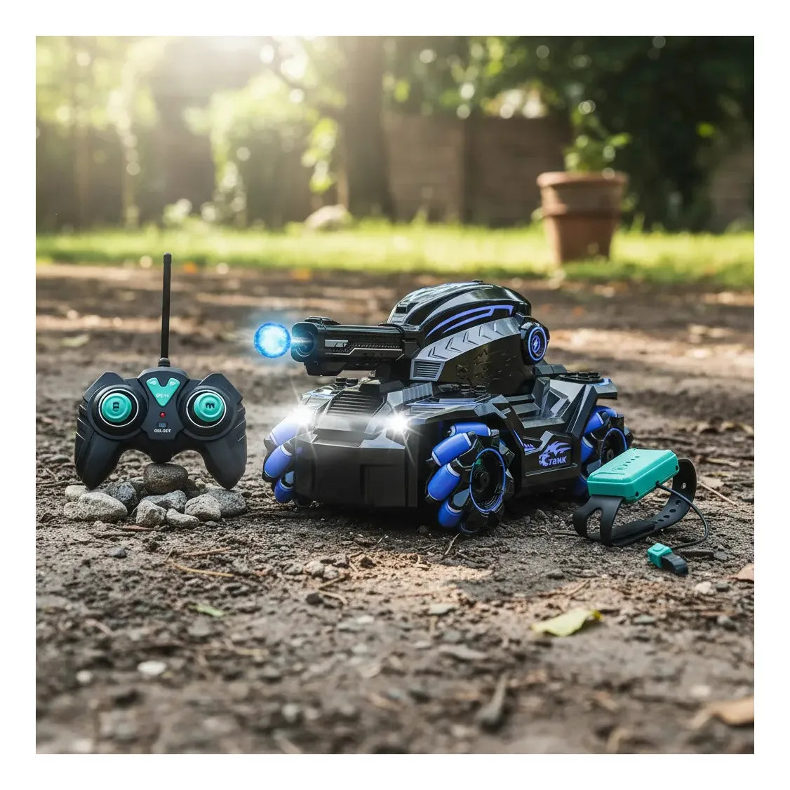 Tanque 360° con Bolitas De Hidrogel